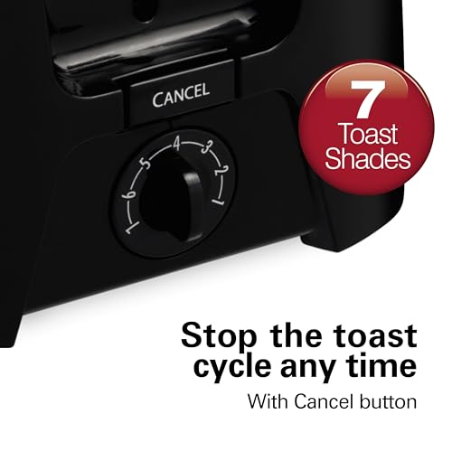 Hamilton Beach 2 Slice Wide Slot Toaster, Black