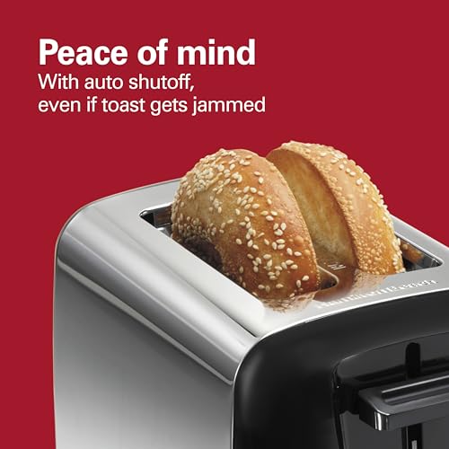 Hamilton Beach 2 Slice Wide Slot Toaster, Black