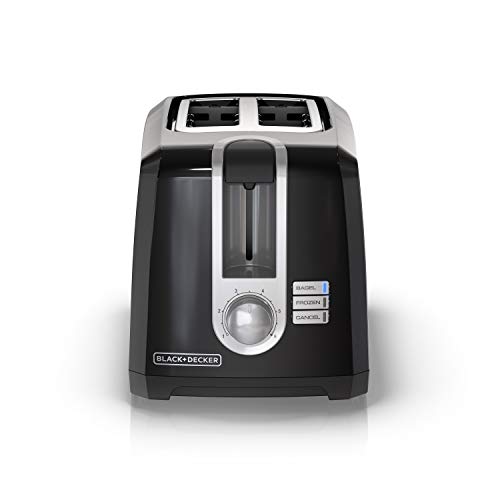 BLACK+DECKER 2-Slice Toaster, T2569B, Wide Slots, 6 Settings