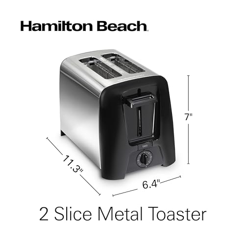 Hamilton Beach 2 Slice Wide Slot Toaster, Black