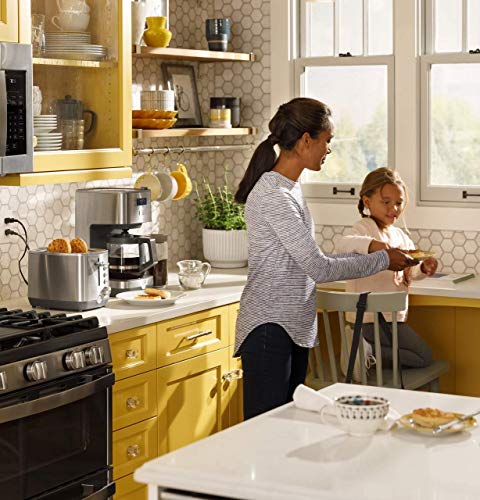 GE Stainless Steel 2-Slice Toaster with Extra-Wide Slots