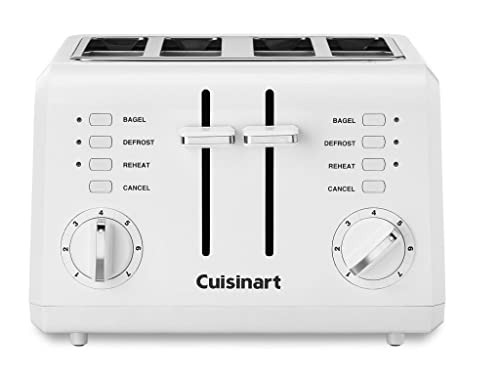 Cuisinart 4-Slice White Compact Plastic Toaster