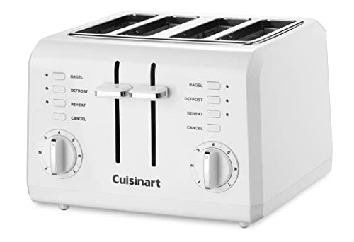 Cuisinart 4-Slice White Compact Plastic Toaster