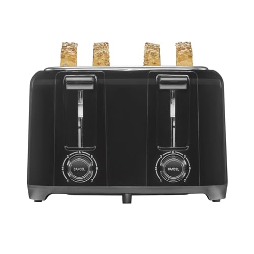 Proctor Silex 4 Slice Bagel Toaster, Cool-Touch, Black