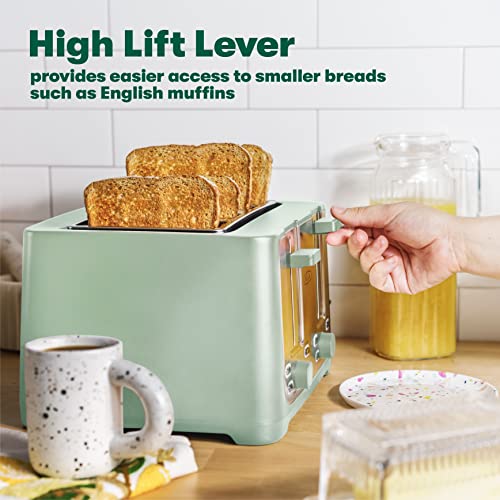 BELLA 4 Slice Toaster - Wide Slots, Removable Tray