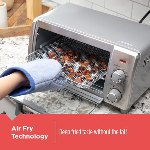 BLACK+DECKER 4-Slice Air Fry Toaster Oven, Stainless Steel