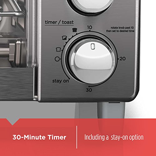 BLACK+DECKER 4-Slice Toaster Oven: Even Toast, 4 Functions