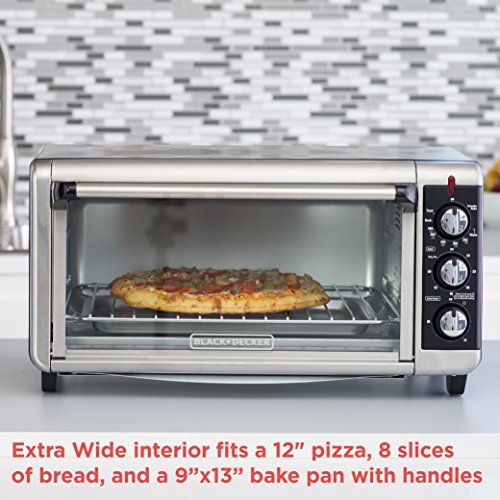 BLACK+DECKER 8-Slice Convection Toaster Oven - Stainless Steel