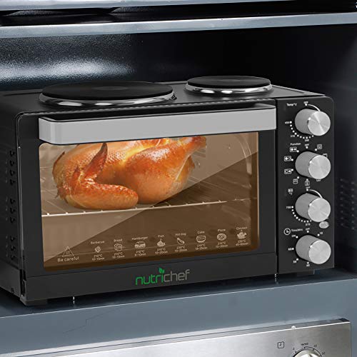 NutriChef 30 Quarts Convection Oven with Turbo Grilling