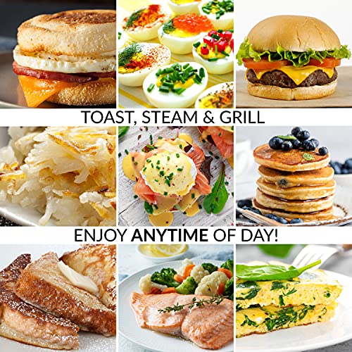 Nostalgia Retro 3-in-1 Breakfast Station: Toaster, Griddle, Egg Cooker