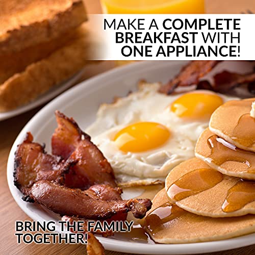 Nostalgia Retro 3-in-1 Breakfast Station: Toaster, Griddle, Egg Cooker