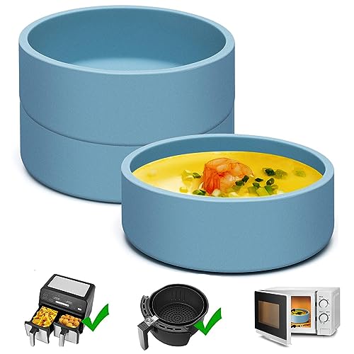 3 Silicone Egg Poaching Cups with Lids