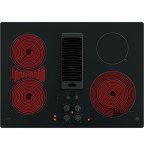 GE Profile Series Electric Cooktop, 30", Black