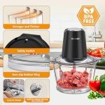 HOVOBO Electric Meat Grinder & Food Processor Combo