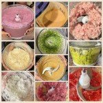 HOVOBO Electric Meat Grinder & Food Processor Combo