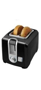 BLACK+DECKER 2-Slice Toaster, T2569B, Wide Slots, 6 Settings