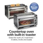Hamilton Beach 2-in-1 Toaster Oven and Long Slice Toaster