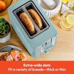 BELLA 2 Slice Toaster - Wide Slots, Aqua