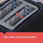BLACK+DECKER 2-Slice Toaster, T2569B, Wide Slots, 6 Settings