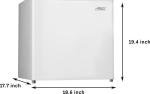 Compact 1.1 Cu Ft Mini Freezer in White