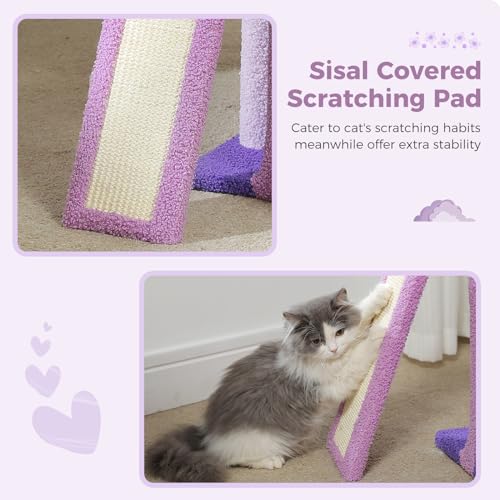Flower Cat Tree for Indoor Cats, Small, Purple