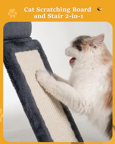 Aechonow Large Cat Tree Tower with Cozy Platform