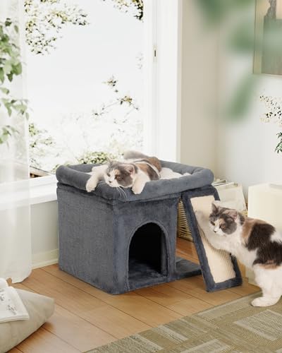 Aechonow Large Cat Tree Tower with Cozy Platform