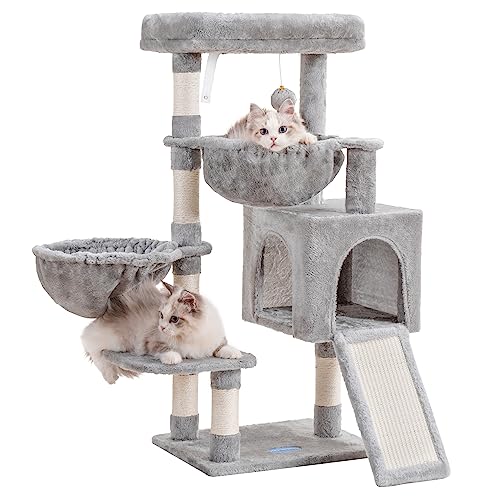 Hey-brother Cat Tree with Large Padded Bed