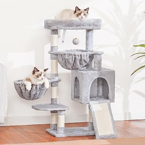 Hey-brother Cat Tree with Large Padded Bed