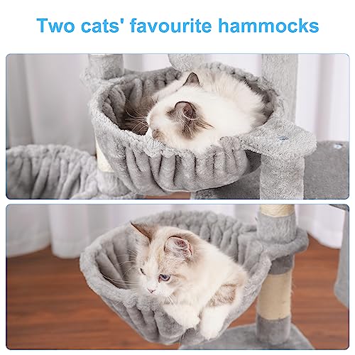 Hey-brother Cat Tree with Large Padded Bed