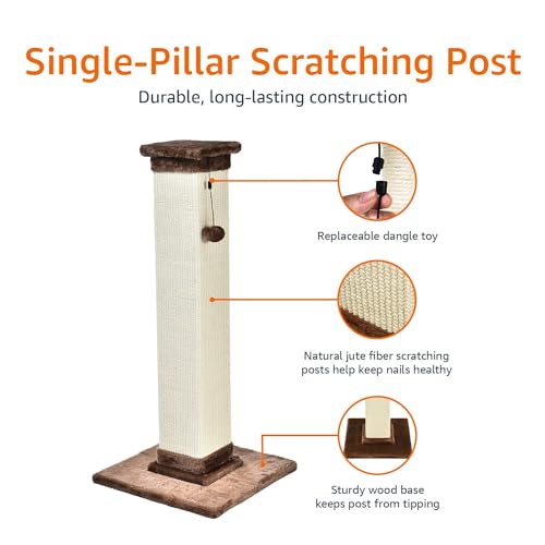 Large Amazon Basics Cat Scratching Post with Jute