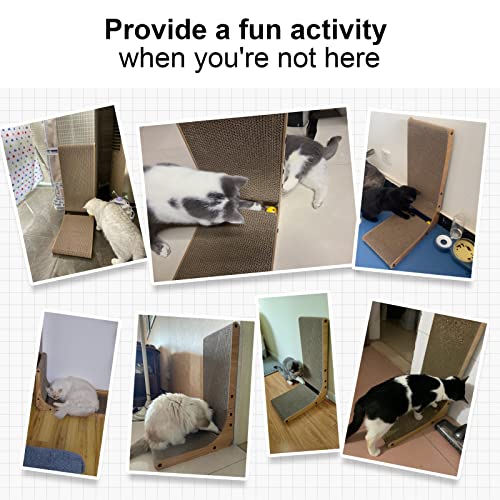 FUKUMARU 18.7" L Shape Wall Mounted Cat Scratcher