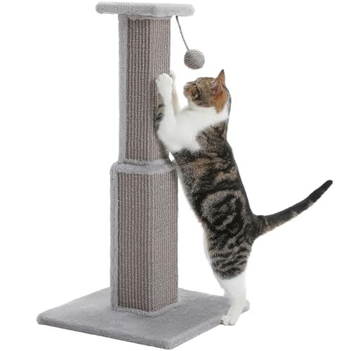 PAWZ Road 32" Cats Ultimate Scratching Post-Gray