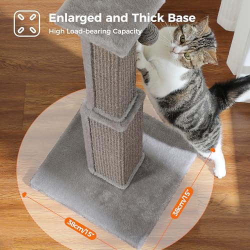 PAWZ Road 32" Cats Ultimate Scratching Post-Gray