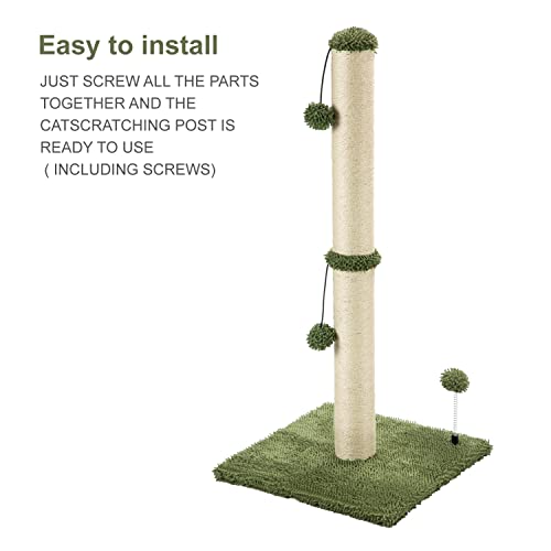 34" Tall Premium Sisal Cat Scratching Post Tower