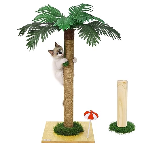 32" Tall Sisal Cat Scratching Post with Ball