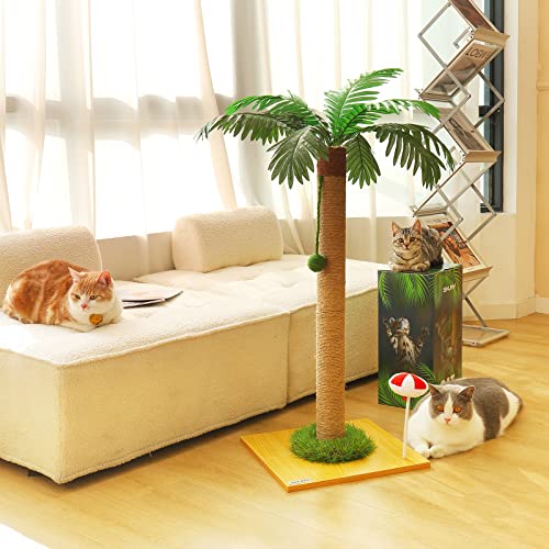 32" Tall Sisal Cat Scratching Post with Ball