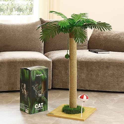 32" Tall Sisal Cat Scratching Post with Ball