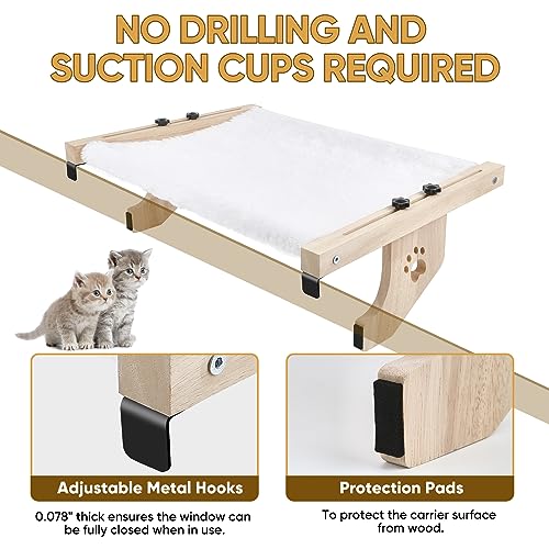HEMWEE Cat Window Perch, Large Cat Bed Seat