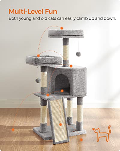 Feandrea 45.3-Inch Cat Tower with Scratching Post