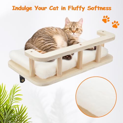 Cat Hammock Wall Shelves with Climbing Steps Shelf