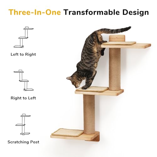 FUKUMARU 3-in-1 Cat Wall Jungle and Tower