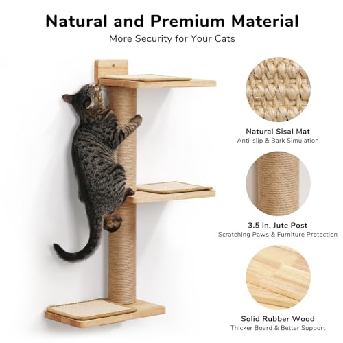 FUKUMARU 3-in-1 Cat Wall Jungle and Tower