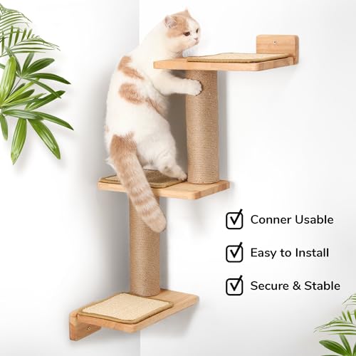 FUKUMARU 3-in-1 Cat Wall Jungle and Tower