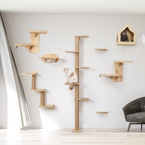 FUKUMARU 3-in-1 Cat Wall Jungle and Tower