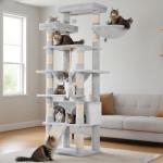 Heybly 78" Multi-Level Cat Tower with Big Caves