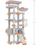 Heybly 78" Multi-Level Cat Tower with Big Caves