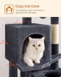 Feandrea 61-Inch Cat Tower with Multi-level Condo