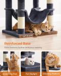Feandrea 61-Inch Cat Tower with Multi-level Condo