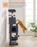 Feandrea 61-Inch Cat Tower with Multi-level Condo